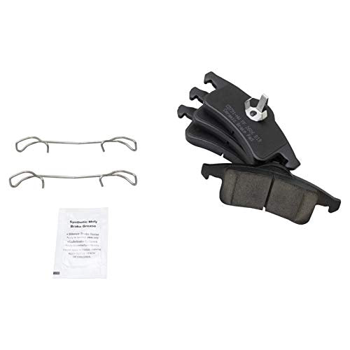 TRQ Front and Rear Brake Pad Set Ceramic - color: Ceramic, size: BFA12936