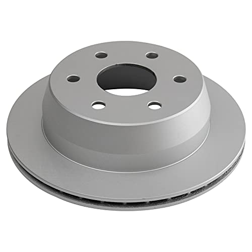 TRQ Front & Rear Brake Coated Rotor Kit 4 Piece Set - style: BKA14798