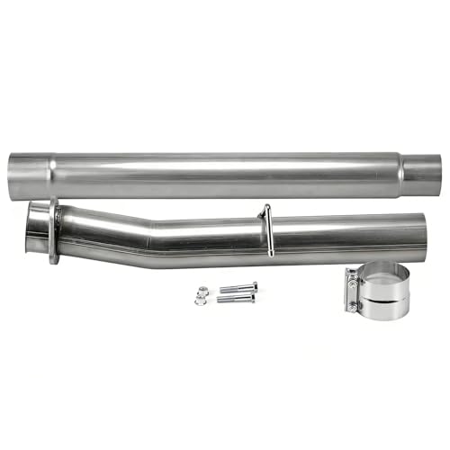 1 Set Stainless Steel Exhaust Pipes for 2008-2010 Ford F-250 F-350 F-450 Super Duty 6.4L V8 4" Powerstroke Diesel - size: for 2008-2010 F-250 F-350 F-450