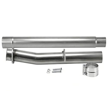 1 Set Stainless Steel Exhaust Pipes for 2008-2010 Ford F-250 F-350 F-450 Super Duty 6.4L V8 4" Powerstroke Diesel - size: for 2008-2010 F-250 F-350 F-450