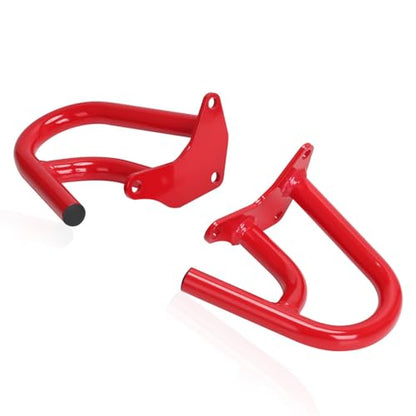 CRF300L/250L 21-25 Crash Bar Compatible with CRF300L 2021-2025 CRF250L 2022-2025 Motorcycle Engine Guard Highway Crash Bar Bumper Frame Falling Protector Steel Split Style (Red) - color: Red