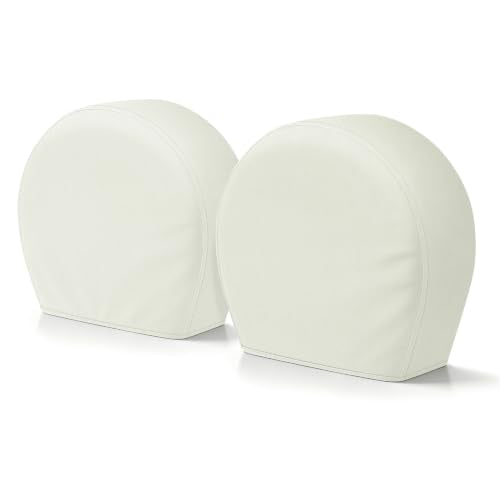 Explore Land Tire Covers 2 Pack Fit Tire Diameters 23-25.75 inch, Off White - size: S (Fits Tire Diameters 23''-25.75''), style: Off White - 2 Pack