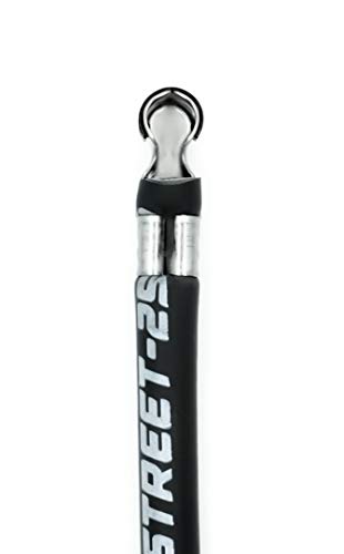 UPP - PROSTREET-Black 8mm Silicone High Performance Racing Universal V8 Spark Plug Wire Set-250 ohm Core-135 Degree Boots-Wire Stripper/Crimper Included Fits Chevy and Ford V8 Engines