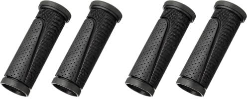 Bike Handlebar Grips Short Mini Bicycle Handlebar Grips 90mm Length Rubber Bicycle Handle Grips Black US114 - size: 3.54IN (Pack of 2)