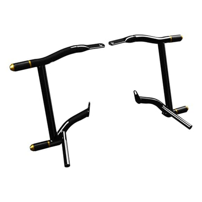 TCT-MOTORPARTS Rear Saddlebag Support Guards Rails Fit For Harley Touring Road King Street Electra Glide Road Glide 2009-2024 Gold+Black - color: Black+Gold Saddlebags Bar