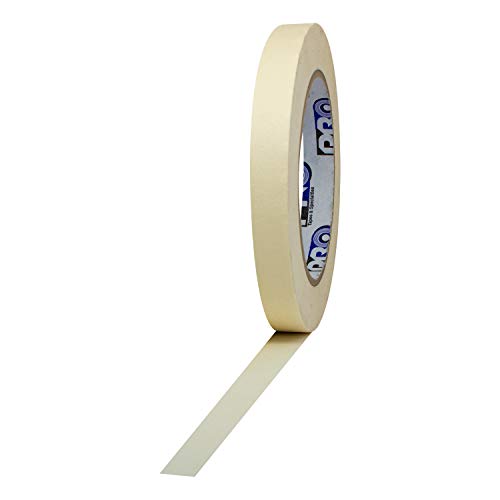 ProTapes Pro 795 Crepe Paper General Purpose Masking Tape, 60 yds Length x 1/2" Width, Tan (Pack of 1) - size: 1/2" (Pack of 1)