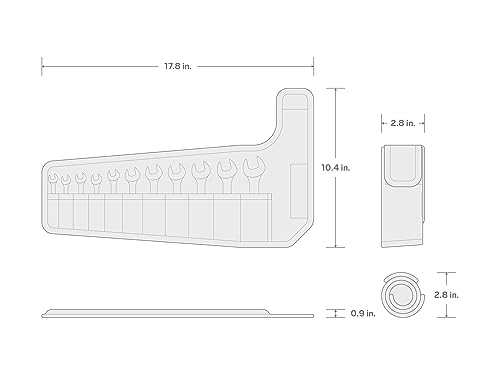 TEKTON Stubby Combination Wrench Set, 11-Piece | WCB94401 - size: 11-pc. (1/4 - 3/4 in.), style: Pouch