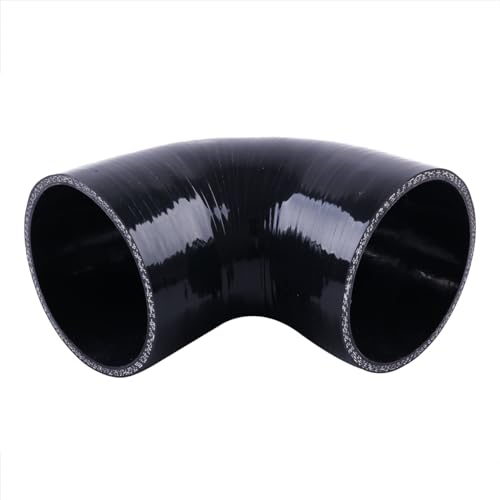 3.5" ID 90 Degree Elbow Silicone Coupler Reinforced Hose,4-Ply Turbo/Intercooler/Intake Piping Industrial Hydraulic (89mm) - size: 3.5 Inch