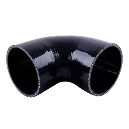 3.5" ID 90 Degree Elbow Silicone Coupler Reinforced Hose,4-Ply Turbo/Intercooler/Intake Piping Industrial Hydraulic (89mm) - size: 3.5 Inch