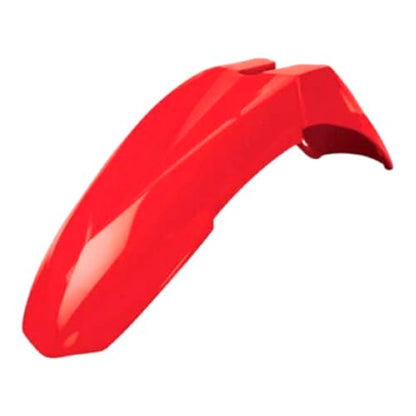 Polisport Supermoto (SM) Motocross (MX) Motard UFX Front Fender - Universal Fit for all Full Size Dirt Bikes w/UFX Mounting System - Red