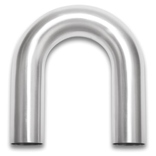 180 Degree Elbow 1.75 Inch 45mm OD Aluminum Intercooler Pipe Piping Air Intake Tube, 1.5D Radius, Brushed Finish - color: 180 Degree - 1PC, size: OD: 1.75" (45mm)