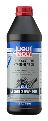 Liqui Moly Fully Synthetic Hypoid Gear Oil (GL5) LS SAE 75W-140 | 1 L | Gear Oil | Hydraulic Oil | SKU: 20042 - size: 1 Liter