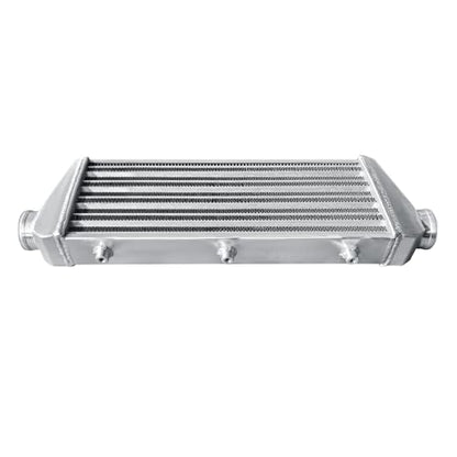 Universal Intercooler 23.5''x8.5''x2.7" Front Mount Intercooler 2.2'' Inlet and Outlet Aluminum Turbo Intercooler Direct Replacement for Any Turbo Charger system - size: 23.5''x8.5''x2.7" 2.2''