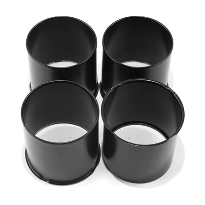 4Pcs 4.25inch Wheel Center Caps Fit 4.25" Center Bore Truck Trailer RV SUV Wheels Rims, Carbon Steel Matt Black Open-end Push Through Hub Covers - color: Matt Black, size: 4.25in