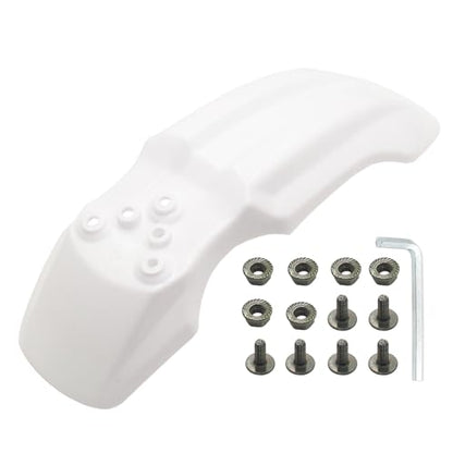 Plastic Front Wheel Mud Guard Fender Fairing for XR50 CRF50 XR CRF 50 SDG SSR 107cc 125cc PIT PRO Trail Dirt Bike (White) - color: White