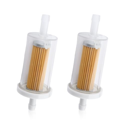 2PCS Inline Fuel Filter Replacement OEM 845125,High Flow Gas Filter for Replacing Old Parts,Professional Lawn Mower Fuel Filters for 1/4" Line Compatible with Snowmobile Motorcycle