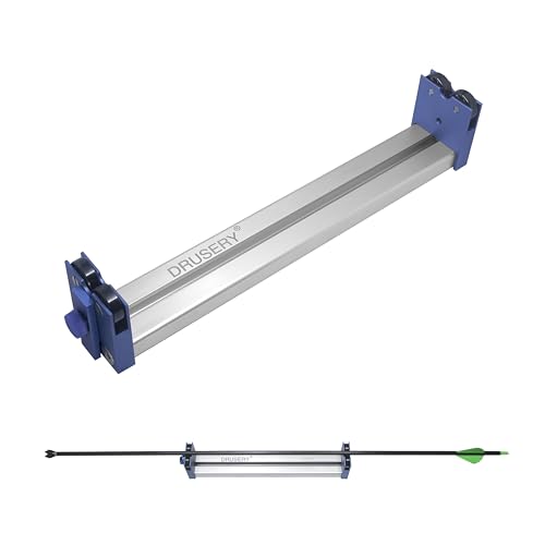 Arrow Spinner Tester Arrow Squaring Device for Shaft Straightness, Vane Tuning and Broadhead Spin, All Aluminum Construction Arrow Straightness Detector Tool