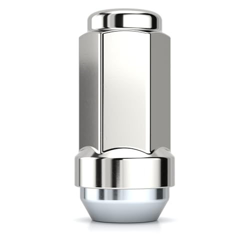 White Knight 3004ST-4 1/2"-20 Stainless Steel Capped Duplex Acorn Lug Nut, 4 Pack - size: 1/2"-20