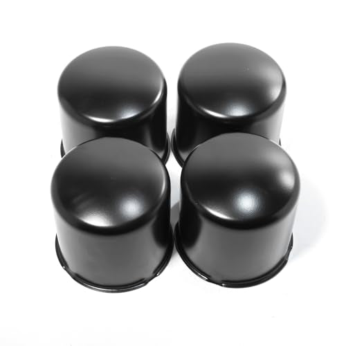 RTrhinotuning 4 PCS 4.25 in Wheel Center Caps for 4.25 in / 108 mm Trailer Truck Rim Center Holes, Matt Black Push Through Hub Caps 4.29 in High - color: Black, size: 4.25" Center Hole, 4.29" Height