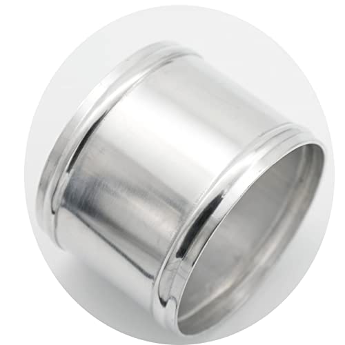89mm(3.5") OD, Length 3" (76mm), Straight 3.5 Inch 6061 Aluminum Alloy Hose Joiner Tube Intercooler Pipe Connector High Class Glossy Polished Treatment Air Intake Tube with Bead Roll - size: OD 3.5" (89mm)