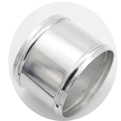 102mm(4") OD, Length 3" (76mm), Straight 4 Inch 6061 Aluminum Alloy Hose Joiner Tube Intercooler Pipe Connector High Class Glossy Polished Treatment Air Intake Tube with Bead Roll - size: OD 4" (102mm)