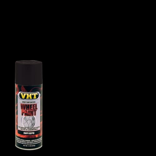 VHT Wheel Paint, Satin, Black, 11 oz - color: Black, size: 11 Ounce (Pack of 1), style: Coating