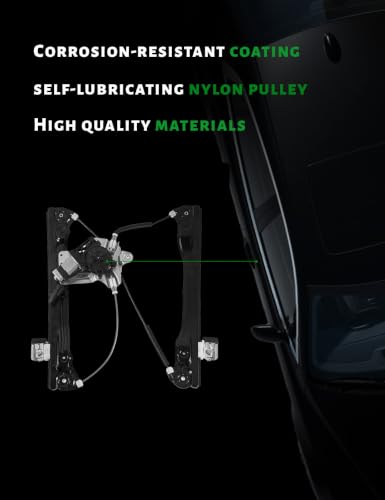 Front Passenger Side Power Window Regulator with Motor - size: 751-740