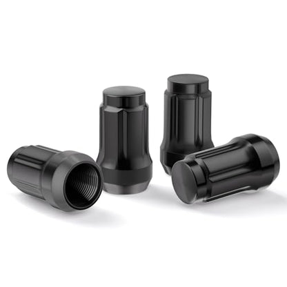 GAsupply M12x1.25 Lug Nuts Spline Black, 1.38" Tall Cone Seat, 4Pcs - color: Black, size: M12x1.25, style: 4 Pack-1.38" Tall