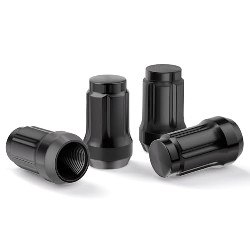 GAsupply M12x1.25 Lug Nuts Spline Black, 1.38" Tall Cone Seat, 4Pcs - color: Black, size: M12x1.25, style: 4 Pack-1.38" Tall