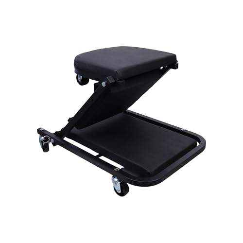Mechanic Creeper Foldable Z Creeper 2-in-1, Black, 40" - color: Black, size: 40"