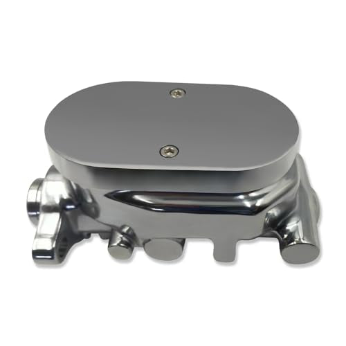 Chrome 9" Single Brake Booster & Smooth Master Cylinder 1 1/8" Bore - size: 9", style: Single Diaphragm