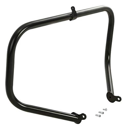 TCT-MOTORPARTS 1 1/4" Highway Engine Guard Crash Bar & Foot Pegs Fit for Harley Road King Glide Street Electra Glide Ultra FLHT FLHX FLHR 2009-2024 - color: Black Engine Crash Bar+Footpegs #2