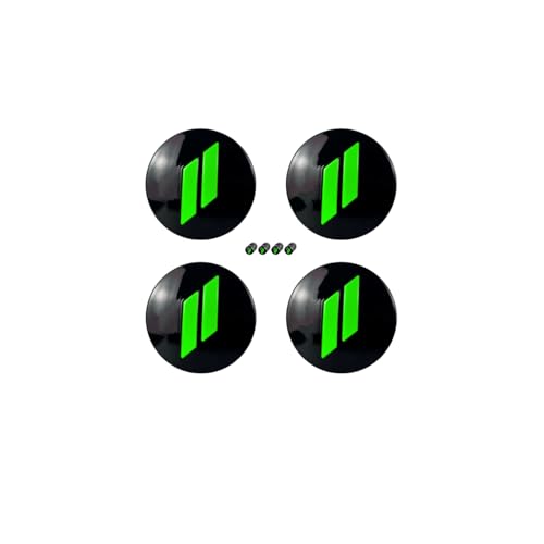 4Pcs Wheel Center Cap 63mm/2.5 inches Compatible with Dodge(Green) - color: Green