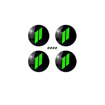 4Pcs Wheel Center Cap 63mm/2.5 inches Compatible with Dodge(Green) - color: Green