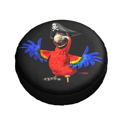 Parrot Pirate Spare Tire Cover Waterproof Sun Protection Fit 14 Inches - color: Parrot Pirate, size: 14 inch