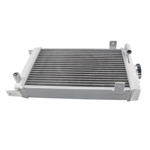 3 Row Aluminum Radiator for Go-Kart Karting Gearbox Shifter Karts Kart MT, Full Performance Aluminium Radiators, Automotive Replacement Radiator