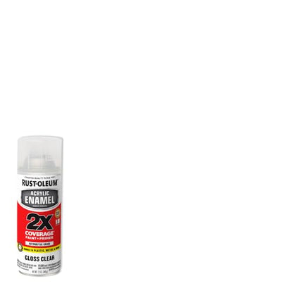 Rust-Oleum Acrylic Enamel 2X Spray Paint, Gloss Clear - color: Gloss Clear, size: 12 Ounce (Pack of 1)
