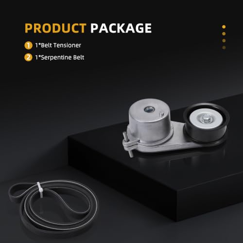 Serpentine Belt with Tensioner Kit #39129 119551EA0A 119551EA0B - size: 2008-2020 for G37/M37/370Z