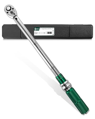 1/2" Drive 1Pc Click Torque Wrench Set, 14.75-154.8 ft.lb / 20-210Nm - size: 1/2″ 1PC
