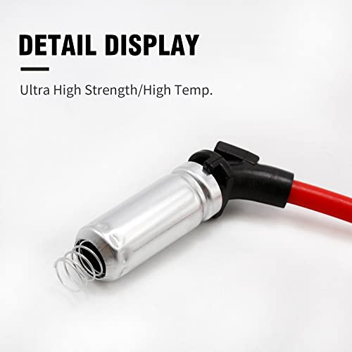 10.2MM High Performance Spark Plug Ignition Wire Replacement for 2000-2009 Chevy GMC Saab Isuzu Hummer V8 48322R 48322 7831
