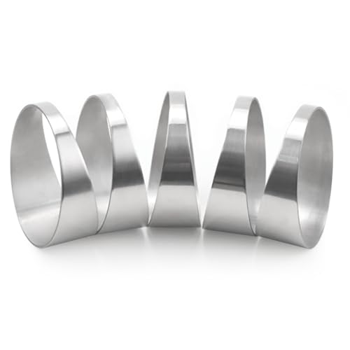 A-KARCK 304 Stainless Steel Pie Cuts, 3'' Exhaust Pipe with Laser Cut 5 Pcs（polishing） - size: 3.0inch