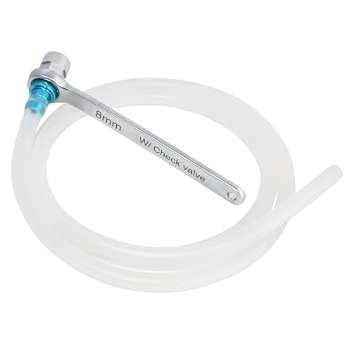 FIRSTINFO 8mm Mini Brake Bleeder Wrench with Check Valve & Hose - size: 8mm
