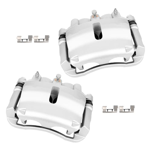 cciyu Front Left & Right Disc Brake Calipers With Bracket 18B4975A 18B4974A - size: Front[18B4975A+18B4974A]