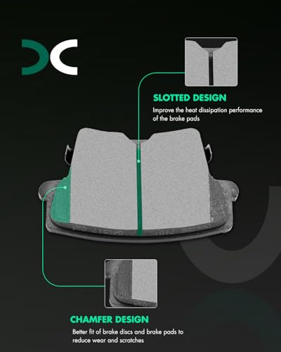 Ceramic Brake Pads Kits,SCITOO Rear Brakes Pads Set For Dodge For Charger - size: Rear D1057 [4PCS]