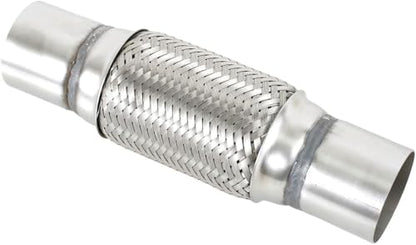 2" X 6" /10" Universal Stainless Steel Exhaust Flex Pipe,Double Braid Exhaust Flex Tube For Heavy Duty and Cars - size: 2”X6"/10"