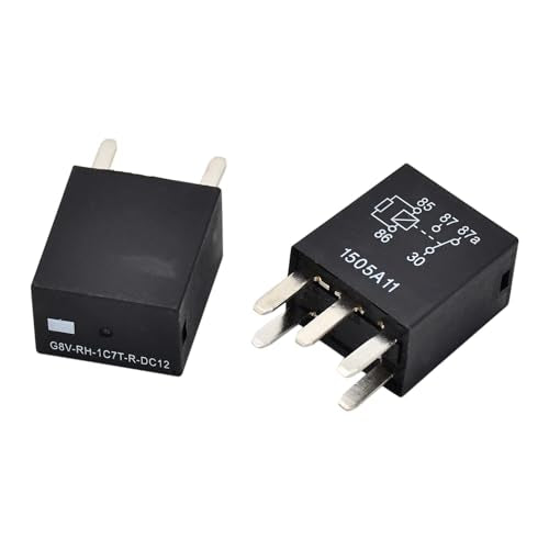 G8V-RH-1C7T-R-DC12 Power Relay 2PCS 12VDC 35Amp 5Pin Compatible with Omron 301-1C-C-R1-U01-12VDC Sea-Doo 278002822 Can-Am 515176774 710000739 SPDT Fuel Pump Automotive Multi-Purpose Relay