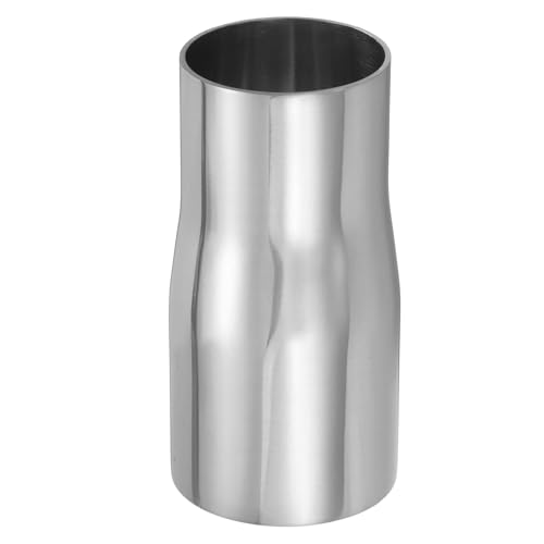 PATIKIL Concentric Reducer Pipe Fitting, 2"(51mm) to 1-3/4"(45mm) OD 304 Stainless Steel Butt Weld Tube Long Reducer Exhaust Pipe for Food Beverage HVAC Plumbing, Silver - size: 2" to 1-3/4" OD