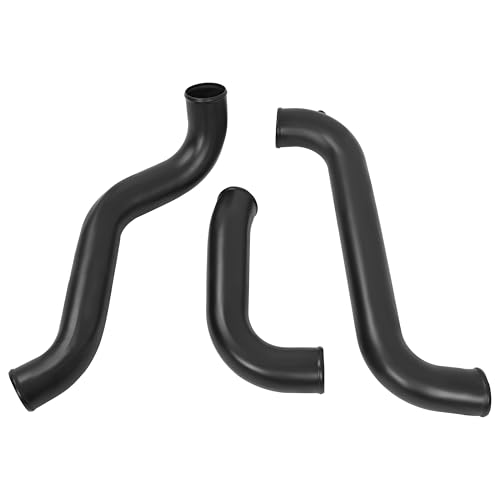 KUAFU Intercooler Pipe and Boot Kit Compatible with 11-16 Silverado Sierra - color: Black
