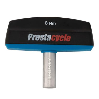 Prestacycle Pro TorqKeys 8Nm T-Handle Torque Limiting Tool – Torque Wrench Bit with Ergonomic Low-Profile Grip, Magnetic 1/4" Hex Bit Retention, Durable Zinc Shaft - size: 8Nm