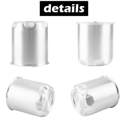 4Pcs 3.27" OD 3.72" H Gear Style Trailer Wheel Center Caps for Rim - size: 3.27" OD 3.72" H